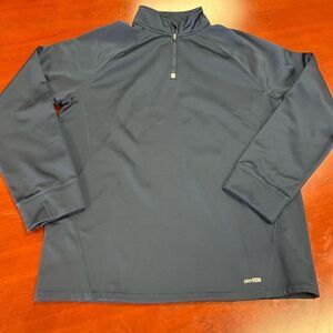 Tek Gear Navy DryTek Pull Over sz M